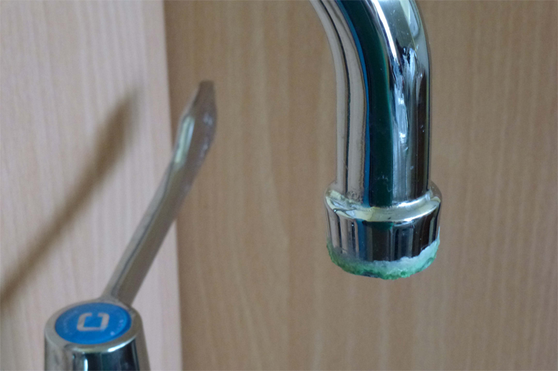 These pictures of a water tap were allegedly taken in the Natal Unit of Daisy Hill Hospital this week.