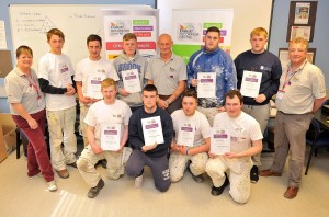 The Dulux Student Decorator of the Year 2015 at Greenbank College in Newry.