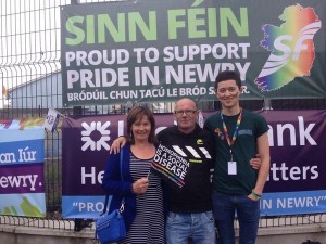 Jennifer with Sinn Féin Republican Youth member Mark McLoughlin