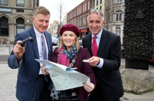 Pictured are Dr Connor Patterson; Chairperson of Newry Mourne & Down Borough Council, Councillor Naomi Bailie and Gordon Gough, Chief Executive of Enterprise Northern Ireland.