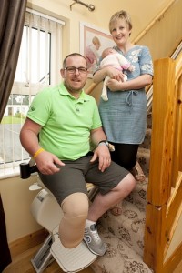 Acorn Stairlifts - Mark Toner with wife Margaret and daughter Faith 2