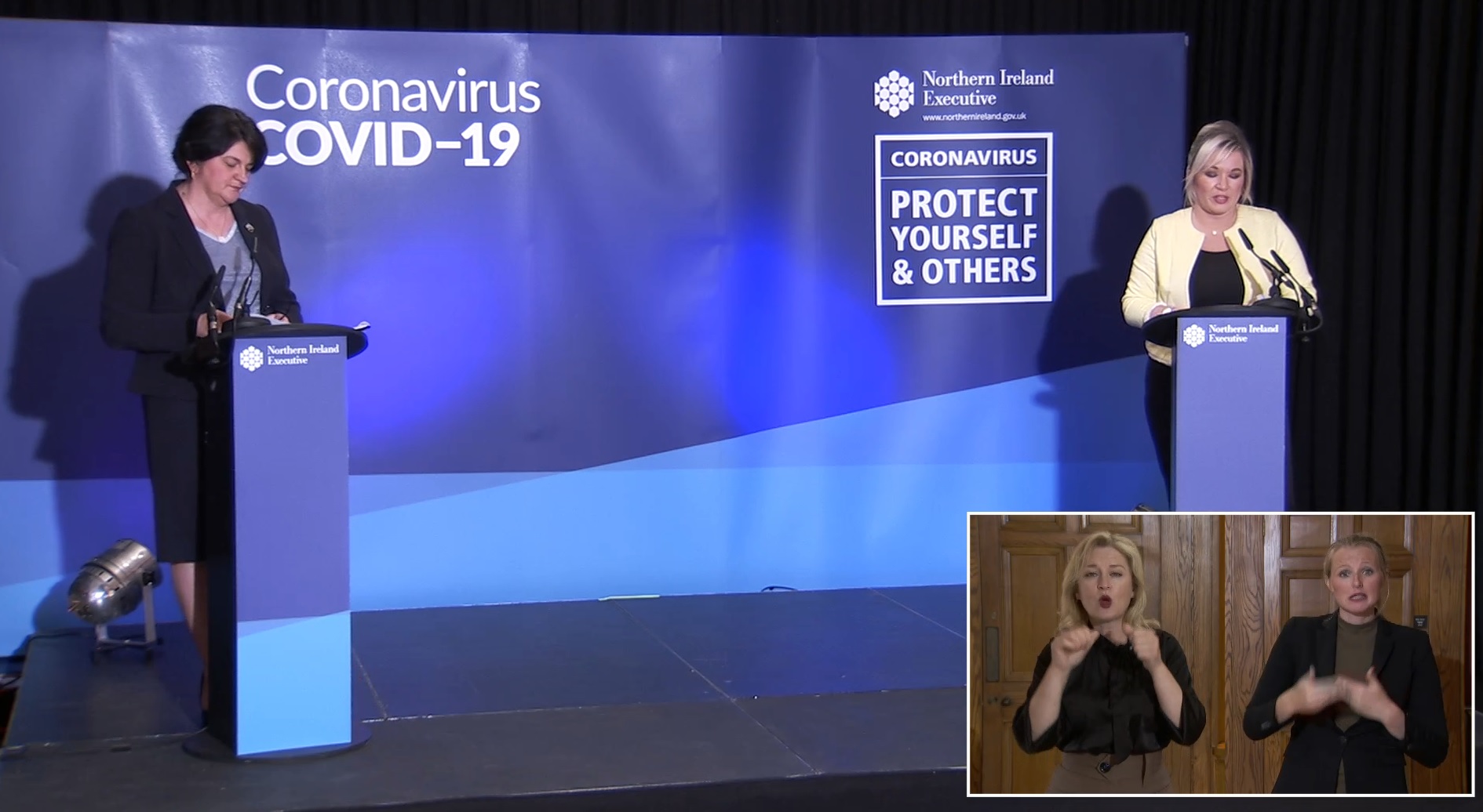 Arlene Foster and Michelle O'Neill - COVID-19 Coronavirus - NI news