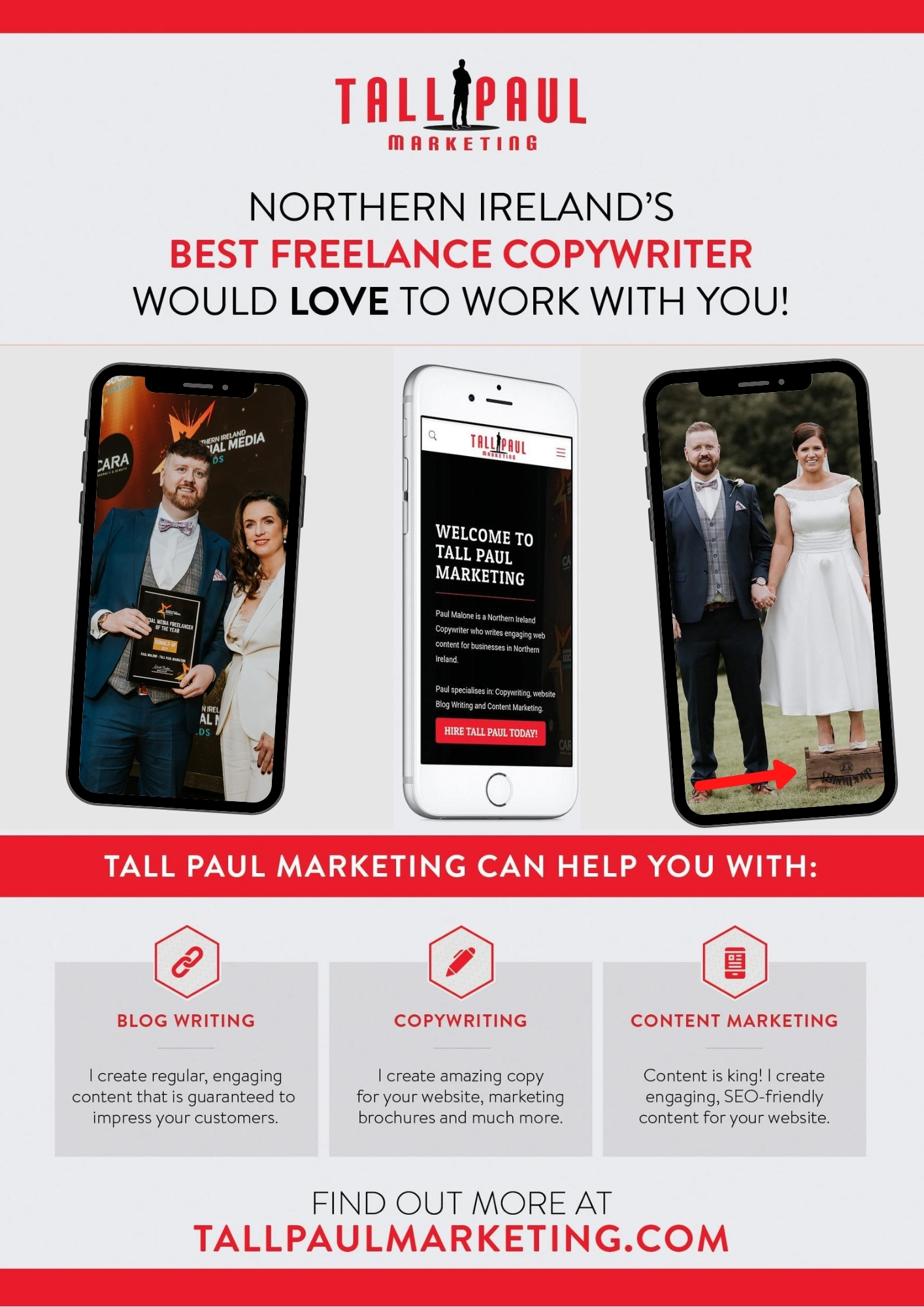 Tall Paul Marketing, Freelance Northern Ireland Copywriter, Blog Writer, Content Writer, Blog Writer, Content Writer