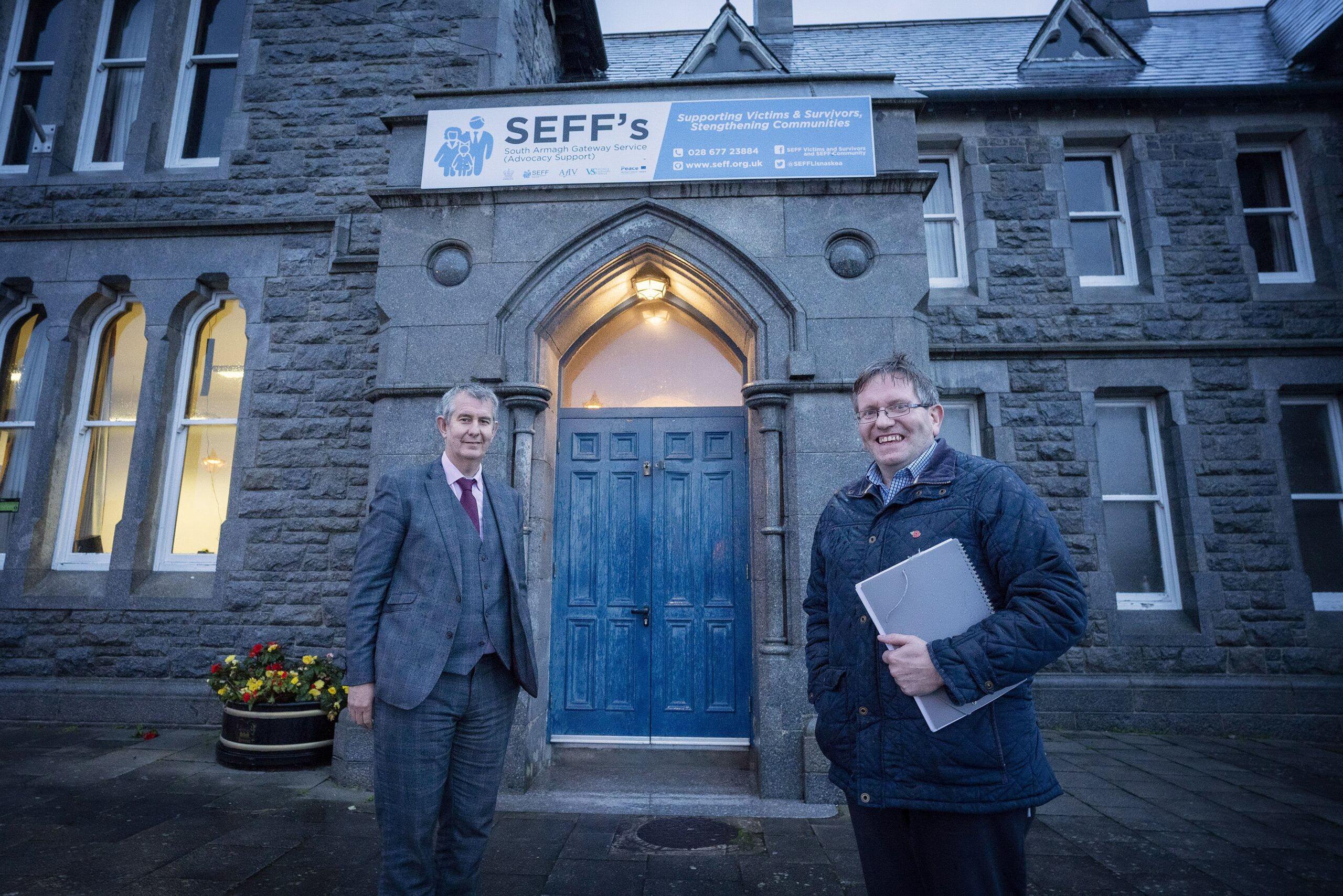 MINISTER CONGRATULATES LOCAL GROUPS ON REDEVELOPMENT PLANS DURING VISIT TO ARMAGH VILLAGES - Bessbrook Town Hall - Newry headlines