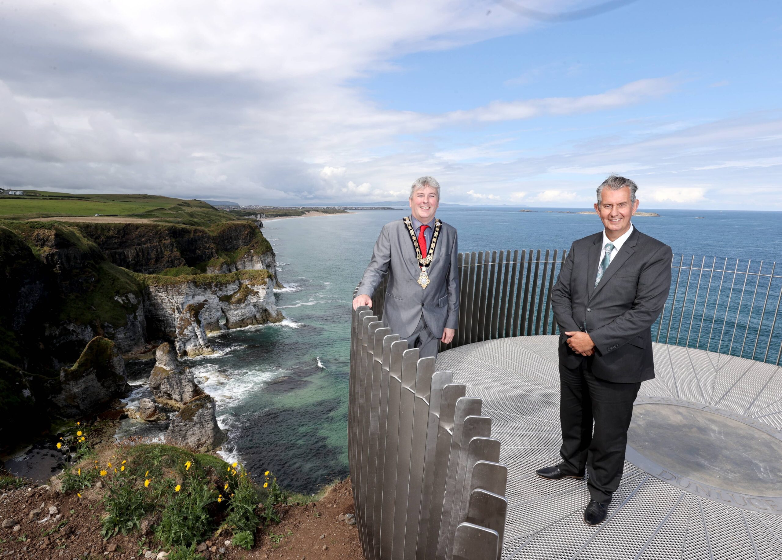 Minister opens new Viewpoint during visit to north Antrim coast - Newry Times - newry news facebook