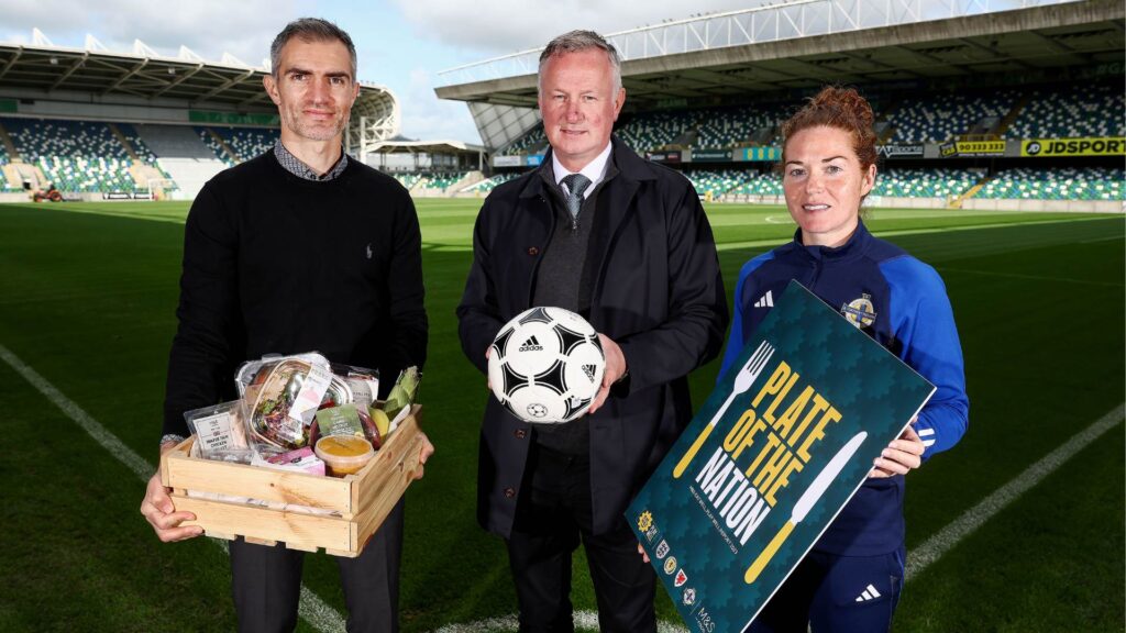 NI Manager teams up with M&S to use the power of football to tackle poor eating habits in 'our wee country' | Newry News - newry ireland news