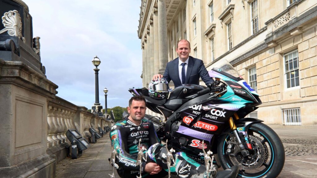 Communities Minister celebrates Michael Dunlop’s record-breaking career | Newry News - news in newry mourne