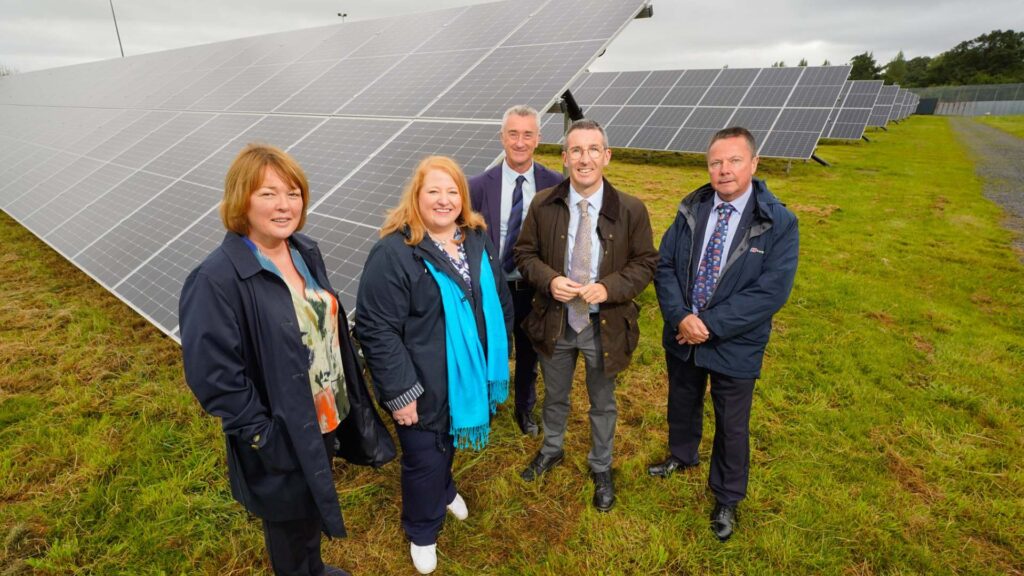 Long and Muir open solar panel farm at Hydebank Prison | Newry News - newry times newspaper